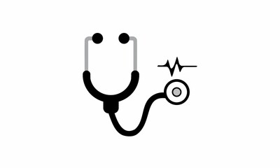 stethoscope medical equipment icon.
