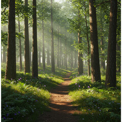 Obraz premium path in the forest