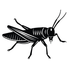 Grashoper vector silhouette Single collection 