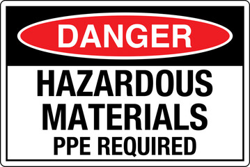 Fototapeta premium OSHA Safety Signs Marking Lab...