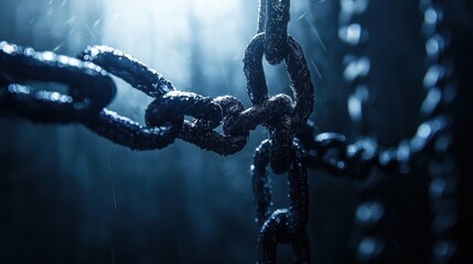 Intertwined Chains in a Dark Forest