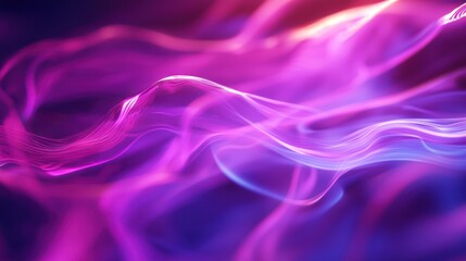 Obraz premium Abstract Purple and Blue Wave Energy Flow