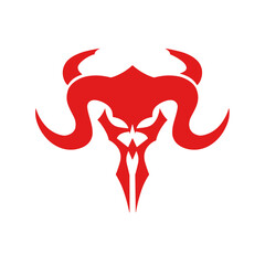 Silhouette of a demon vector illustration