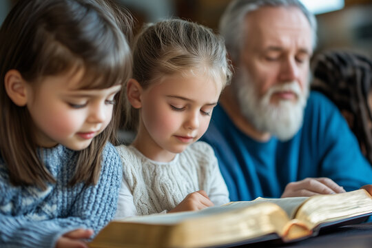 Children's and parent prayed for faith.