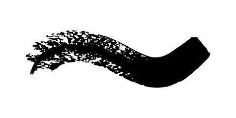 Abstract brush strokes templates, vector grunge paint brush simple