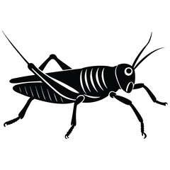 Grashoper vector silhouette Single collection 