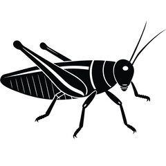 Grashoper vector silhouette Single collection 