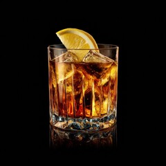 Stylish drink with amaretto and whiskey