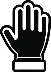 Obraz premium vector illustration of a hand finger cursor stop design