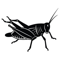 Grashoper vector silhouette Single collection 