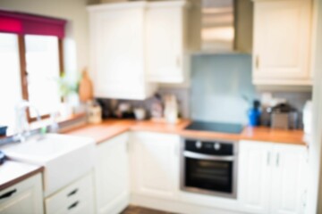 Counter in kitchen at home
