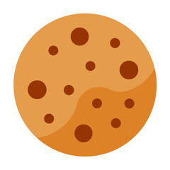 National Chocolate Chip Cookie Day - Cookie Bite: Minimal Vector

