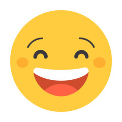 Tell a Joke Day - Happy Emoji: Minimal Vector

