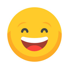 Tell a Joke Day - Happy Emoji: Minimal Vector

