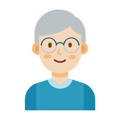 Senior Citizens Day - Elderly Person: Minimal Vector

