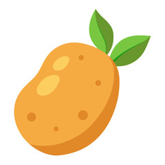 National Potato Day - Potato: Minimal Cartoon

