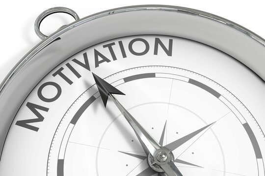 Compass pointing to motivation