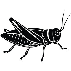 Grashoper vector silhouette Single collection 