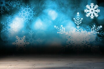 Shimmering light design over boards