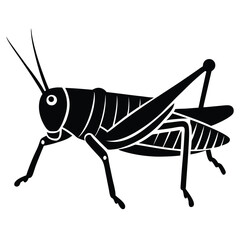 Grashoper vector silhouette Single collection 