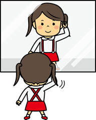ダンスの練習をする女の子