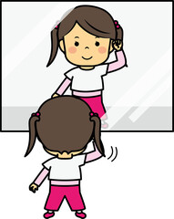 ダンスの練習をする女の子