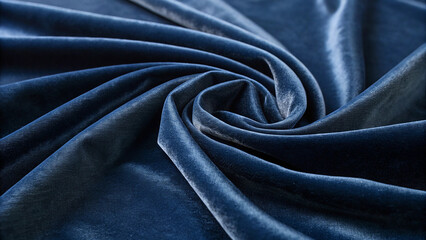 Deep Navy Blue Velvet Fabric Swirl Texture deep blue