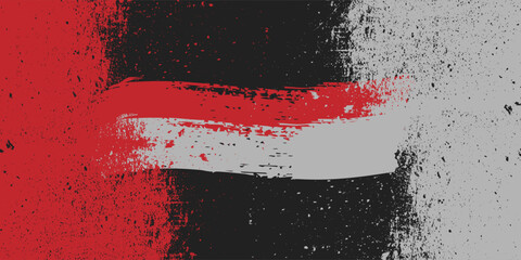 Modern and luxurious looking Indonesian flag Made from Glitter Sparkle Vector Paint Brush