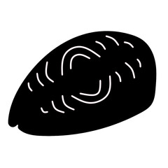 fish piece element clip art healthy lean meat useful for food and diet concept omega fatty acid rich food black silhouette.eps