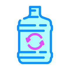 easy refill color icon vector illustration