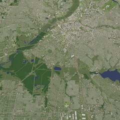 3D illustration of city and urban in Dallas USA