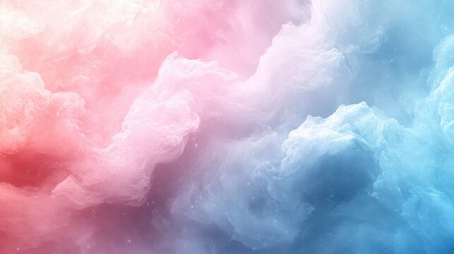 Pastel cloudscape, dreamy sky, ethereal background, soft light, design texture