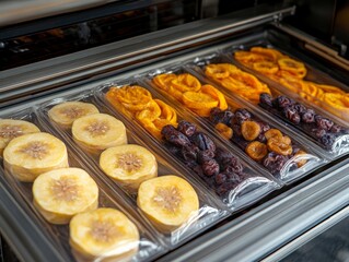 selective focus modern fruit vacuum packaging machinery