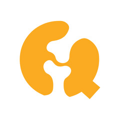 Initial Letter Q Orthopedic Health Bone Logo Design Vector Template