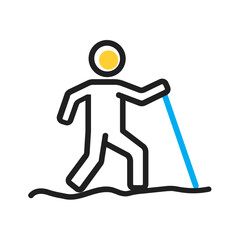 Obraz premium Vector multi color icon for Wandering