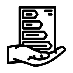 energy efficient line icon vector illustration