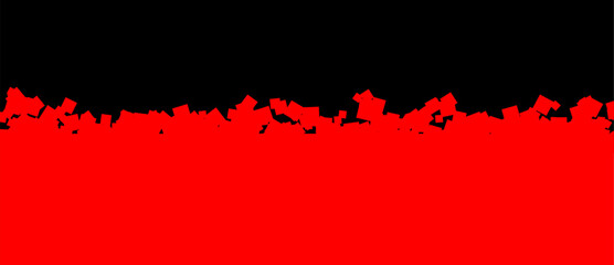 Red squares fade into black