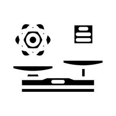 supremacy quantum computer glyph icon vector illustration