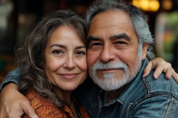 Husband supporting and caring for his wife, who is dealing with anxiety and mental illness, showing emotional strength and empathy, Generative AI