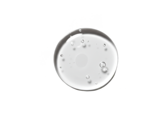 Isolated Transparent Liquid Gel Drop Texture on Background PNG