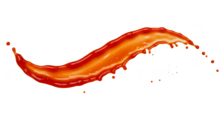 Isolated Transparent Red Liquid Splash Wave Abstract Motion Background