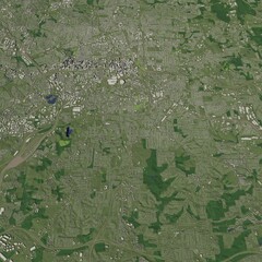 3D illustration of city and urban in Atlanta USA