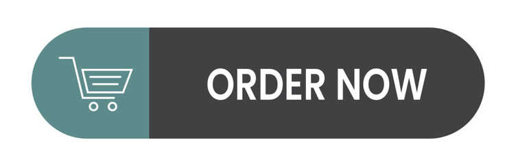 dark grey order button, cart symbol vector, shopping cart icon, grey checkout button, order now cart, ecommerce button