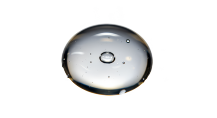 Isolated Transparent Water Drop Liquid Purity Transparent Background
