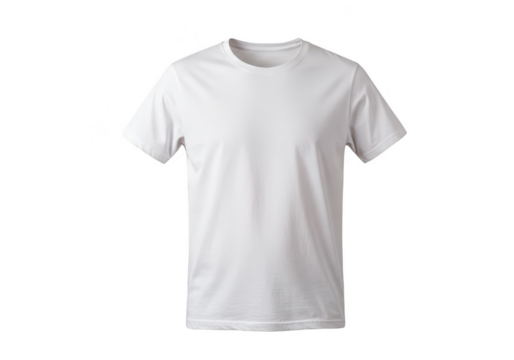 Isolated Transparent White TShirt Cotton Apparel Fashion Clothing Style