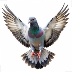 Naklejka premium Pigeon Flying