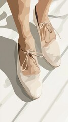 A pair of white shoes with a bow on the front