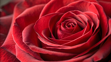Naklejka premium Macro Shot of Red Rose Petals