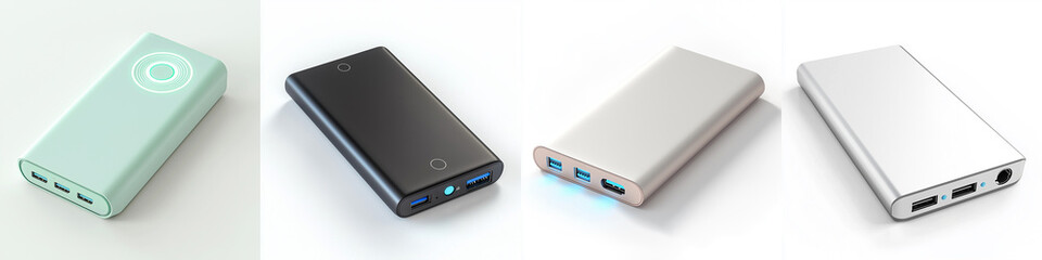 compact power bank with LED battery indicators
