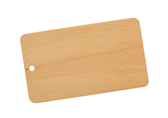 Isolated Brown Paper Tag Label with Transparent Background Texture